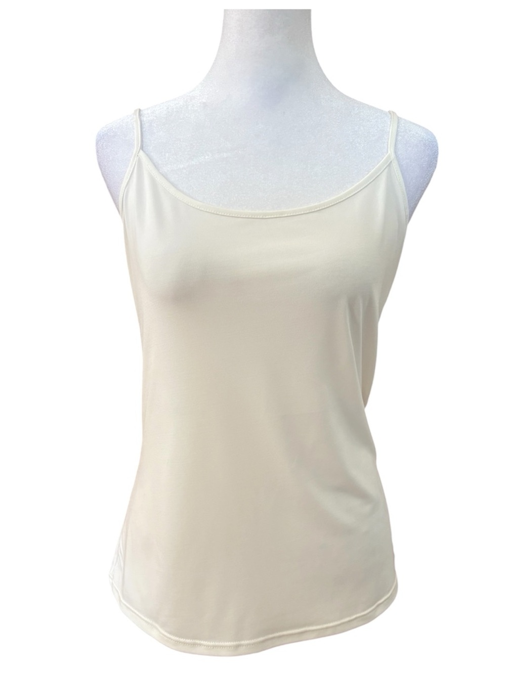 Medium Arianne Ivory Scoop Neck Camisole Top